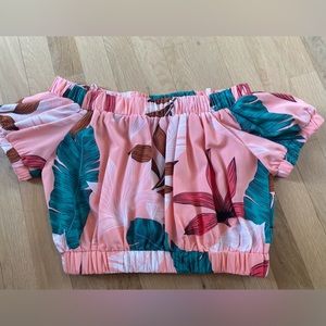 Fab’rik tropical crop top-NWOT